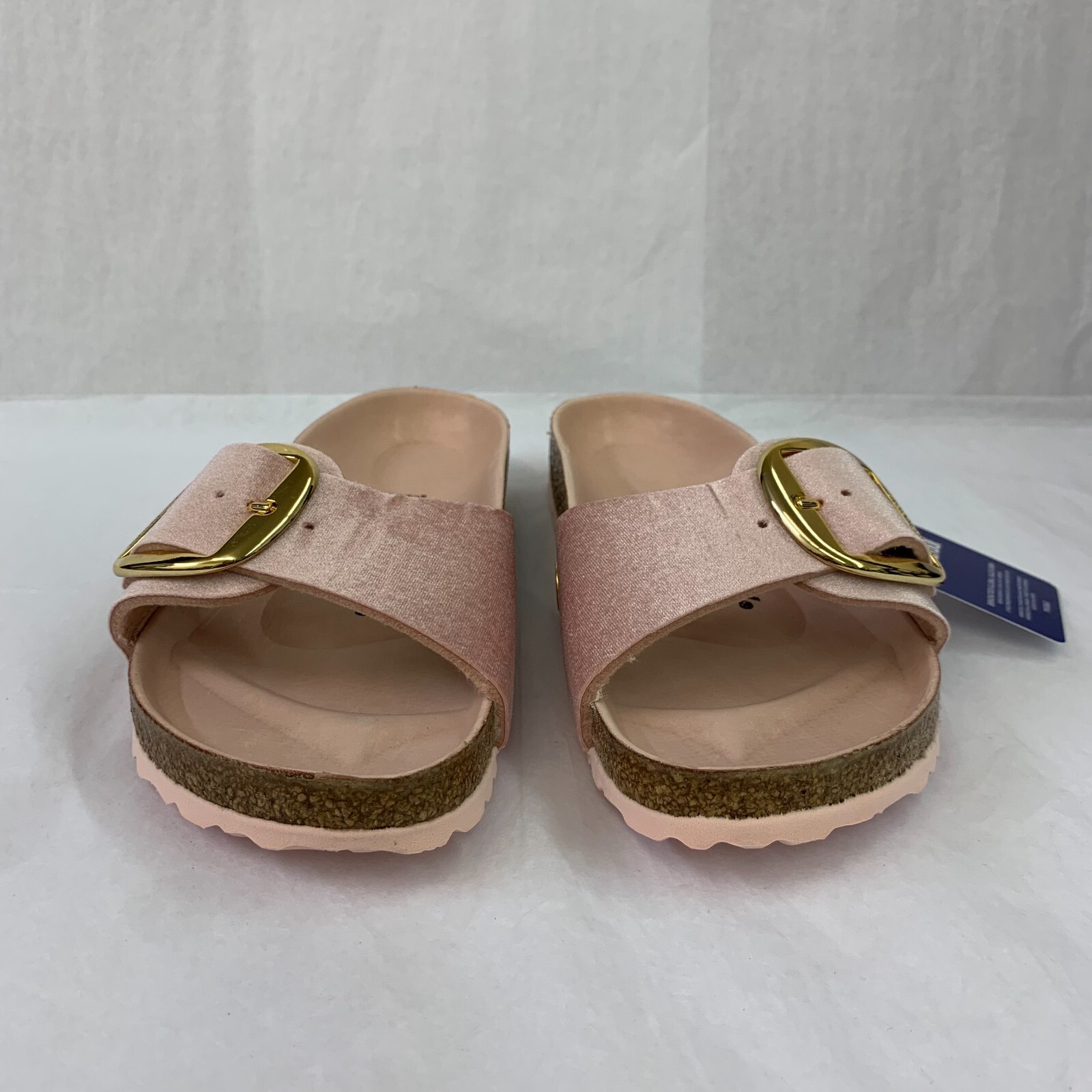 Birkenstock New w/ Box Madrid Big Buckle Light Rose Velvet Exquisite Narrow