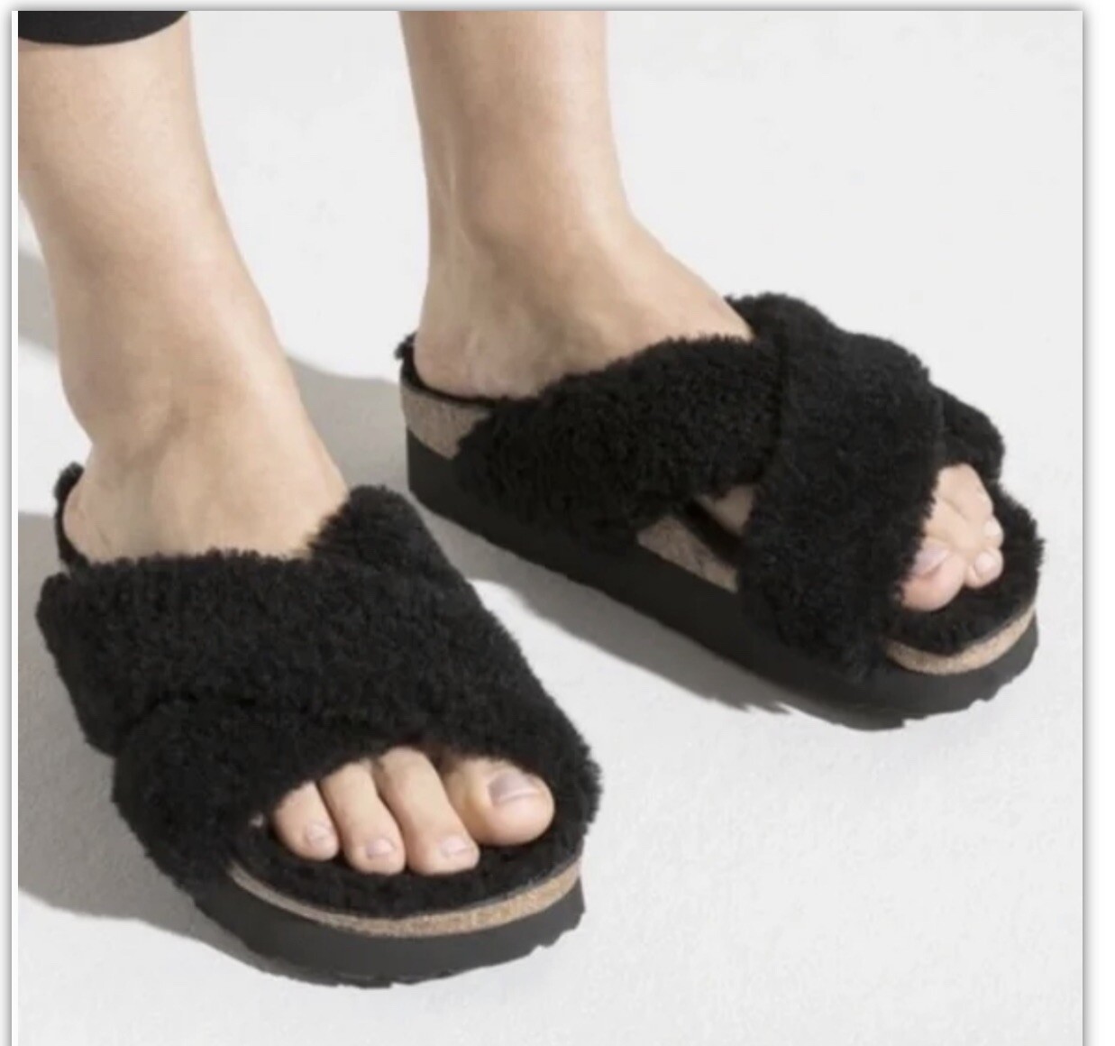 Birkenstock Papillio Daytona Shearling Sandals Women’s EU 38 US 7-7.5 Narrow Fit