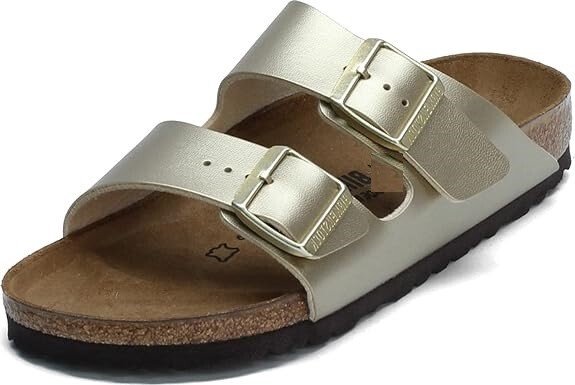 Birkenstock Arizona Narrow Fit Birko Flor GOLD – US Men’s 3 Women’s 5 EUR 36