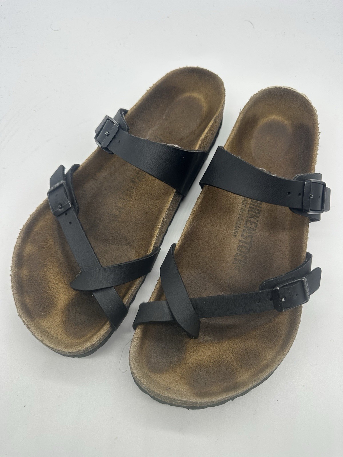 Birkenstock Mayari Sandal Womens Size 39 EU 8.5 US  Cork Leather Strap