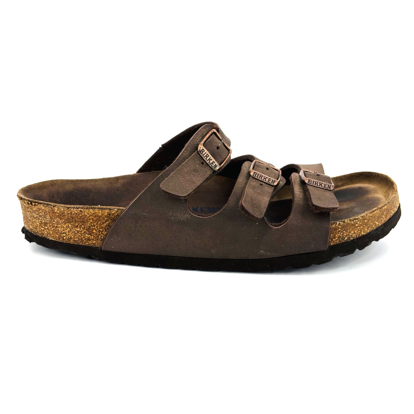 Soft Footbed Womens 10 41 Regular Birkenstock Florida Sandals Brown Birkoflor