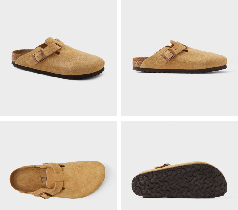 Women’s Birkenstock Boston Classic Footbed Clogs Latte Size 38 Shoe Width M !!!!