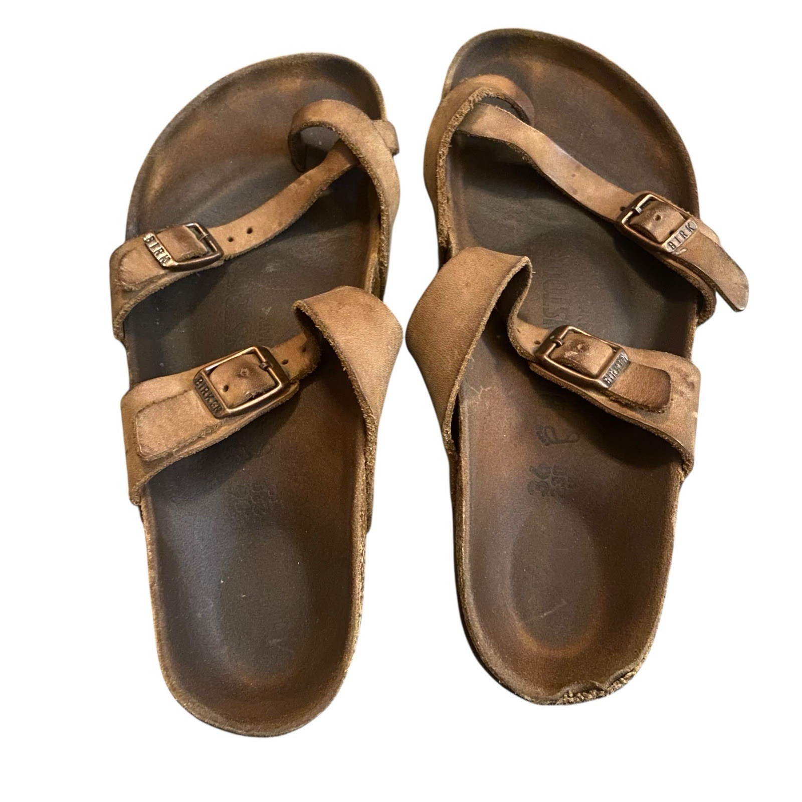 Birkenstock Mayari Regular Fit Birko Birken Leather Brown Size EU 36 5-5.5 US