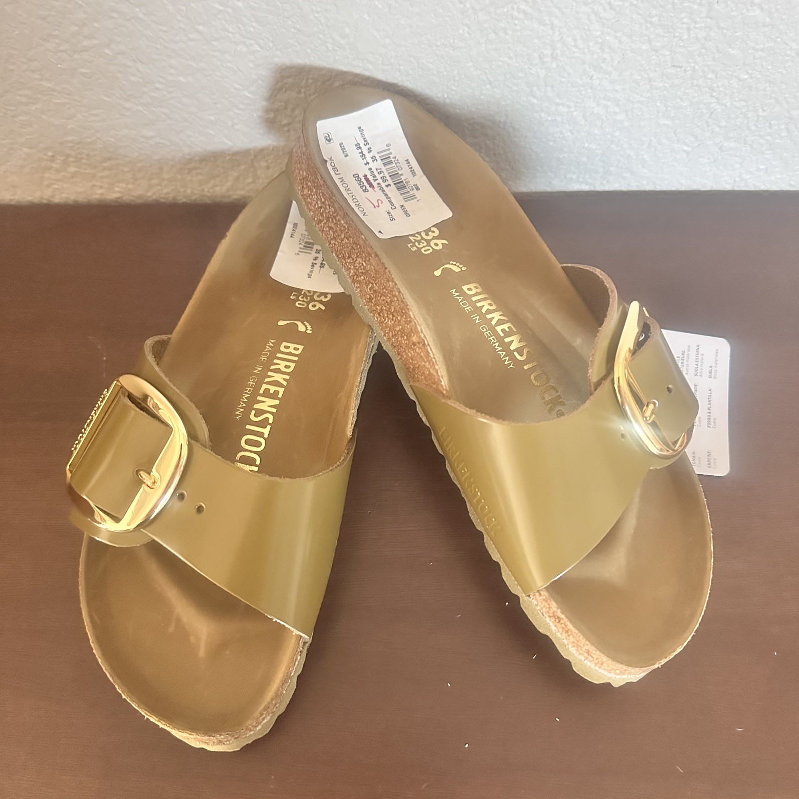 BIRKENSTOCK Madrid Big Buckle Oiled Leather BROWN Womens size 36 New