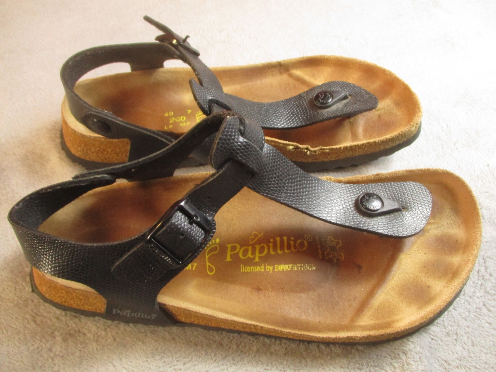 Birkenstock Papillio Kairo Sandals Women’s Sz EU 40 Black US 8.5