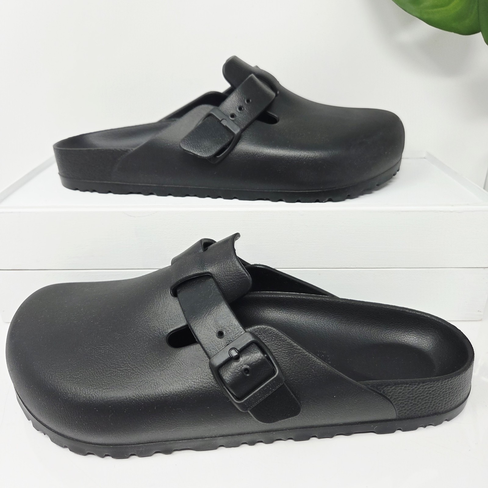 Unisex BIRKENSTOCK Boston Essentials EVA Sandal Slipper BLACK (1002314)