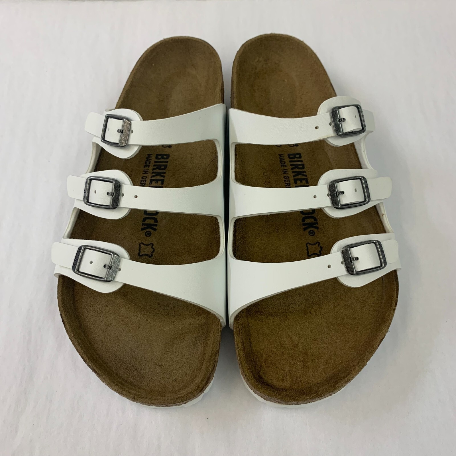 Birkenstock New w/ Box Florida White Birko Flor Regular Width – Select Size