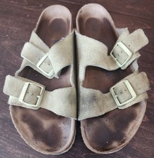 Birkenstock Arizona Suede 2 Strap Sandals Green Tea Color Men’s Size 10