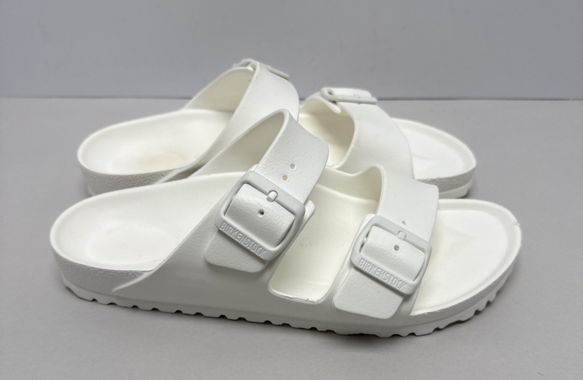 Birkenstock Unisex Arizona EVA Sandal ‘White’ Size EU 40 US L 9 M 7