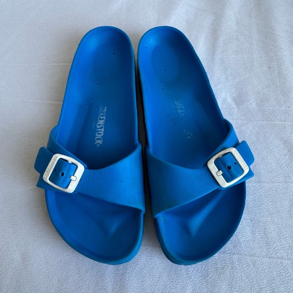 Birkenstock Madrid Eva Big Buckle Blue Women’s 7.5 EU 38 slide sandal slip on