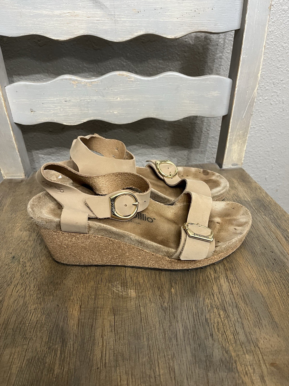 Birkenstock Papillio Soley Ring Buckle Wedge Size 38 / US 7 Sandal