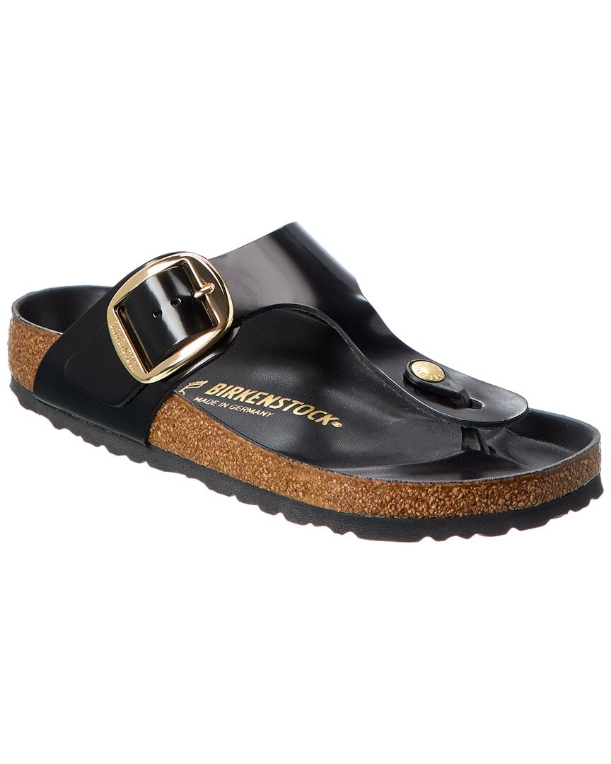 Birkenstock Gizeh Big Buckle Patent Sandal Women’s Black 36