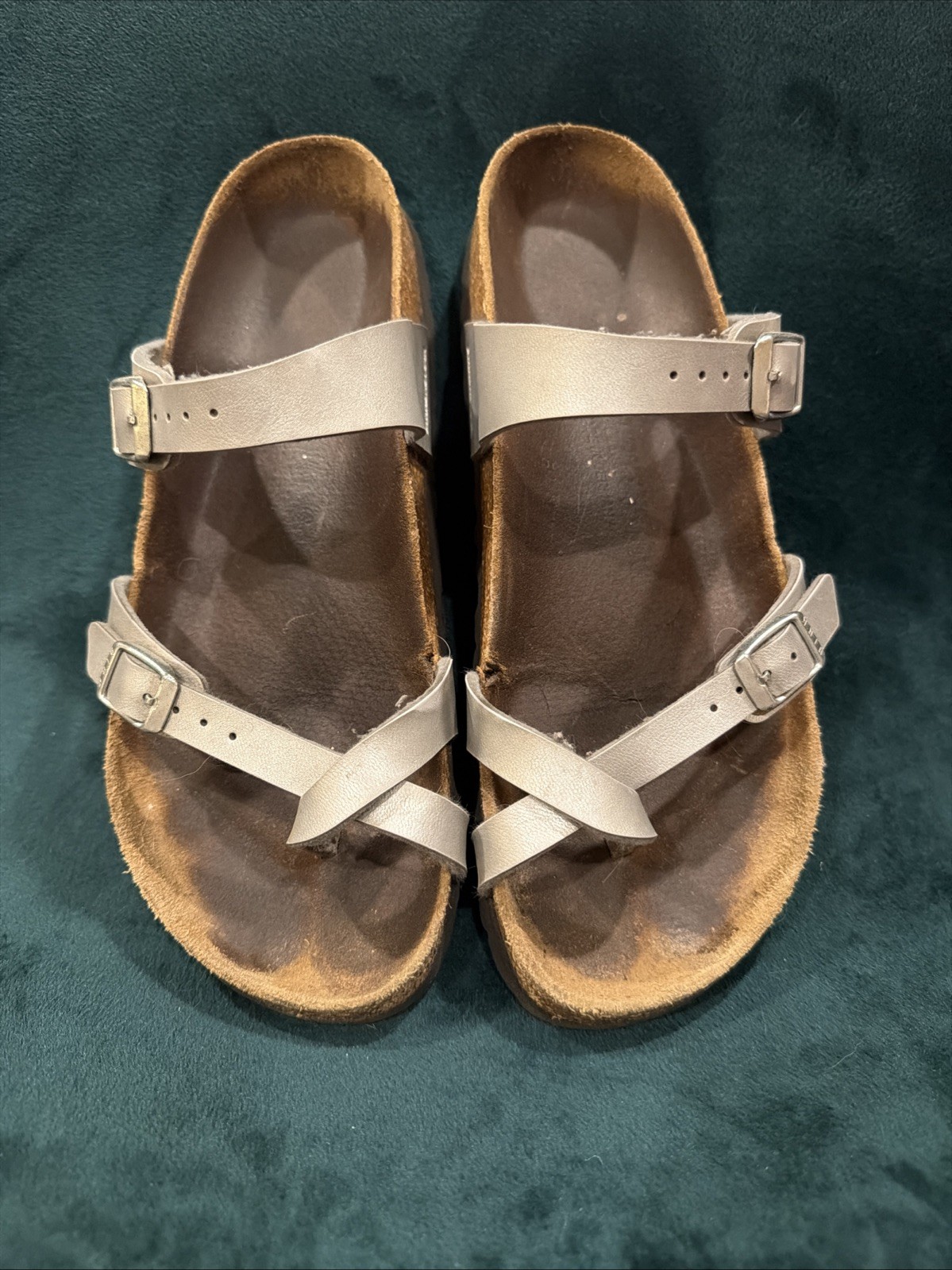 Silver Birkenstock Mayari – Womens – Size EU 39 US 8.5