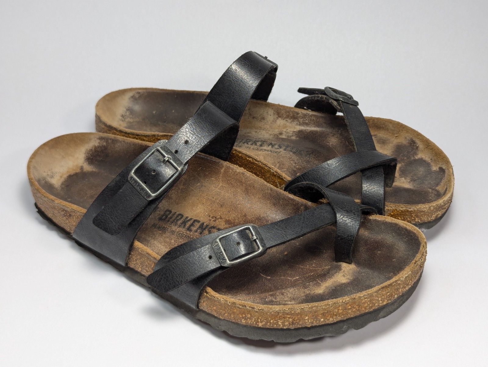 Birkenstock Mayari Birko-Flor Sandals Women’s Size US 7 – 7.5 EU 38 Black