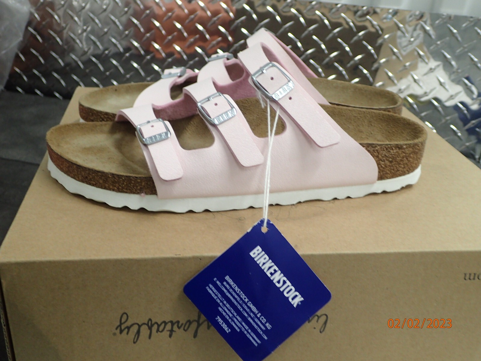 Birkenstock Florida Fresh Birko-Flor Sandal Eur 38 US 7-71/2 Blush