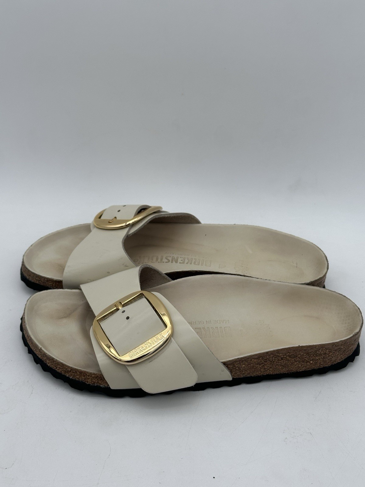 Birkenstock Madrid Big Buckle Leather Patent High Shine Sandals US 5-5.5 EU36