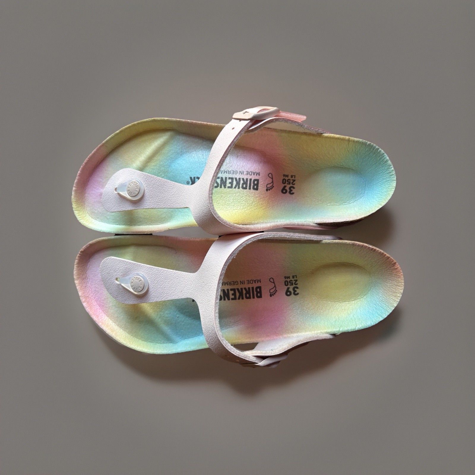 Birkenstock Gizeh Rainbow Vegan Nubuck Sandal