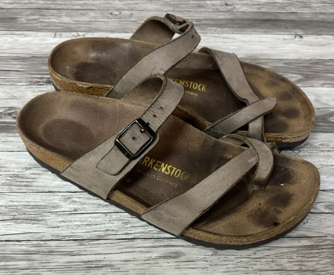 Birkenstock Mayari Sandals Women’s Size 8 EU 39 Brown Leather Comfort