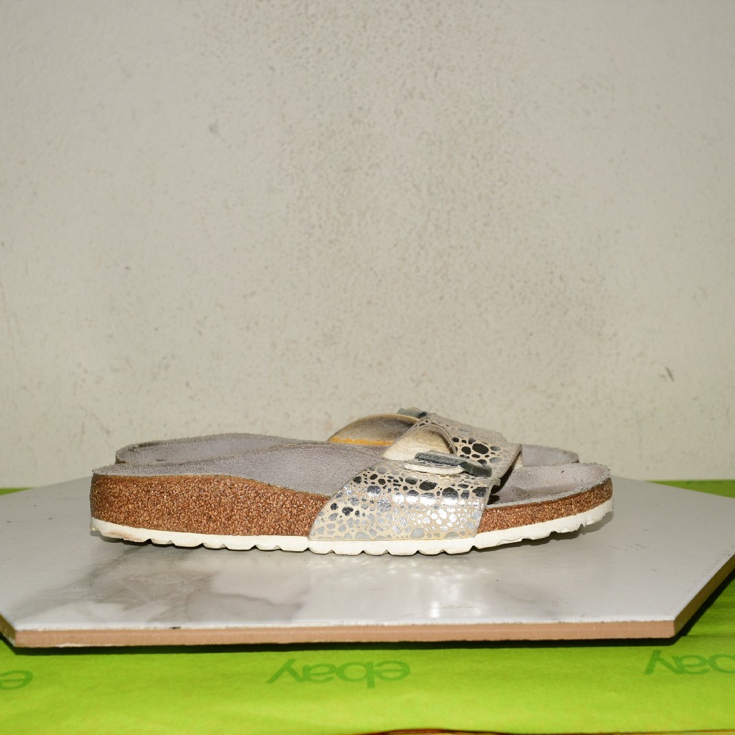 Birkenstock Madrid Leather Slide Sandal Women 40 N