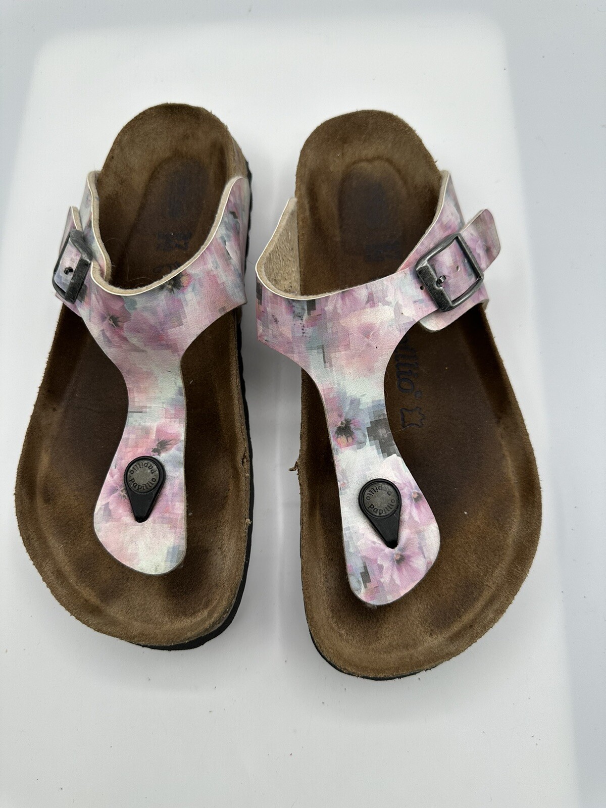 Birkenstock Papillio Gizeh Multicolor Birkoflor Soft Footbed Sandal Size 37/ L6