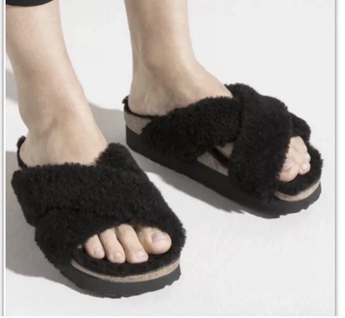 Birkenstock Papillio Daytona Shearling Platform Sandals Women’s EU 38 US 7- 7.5