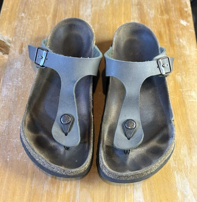 Birkenstock Women’s Gizeh Thong Sandal Brown Normcore Casual Size 38