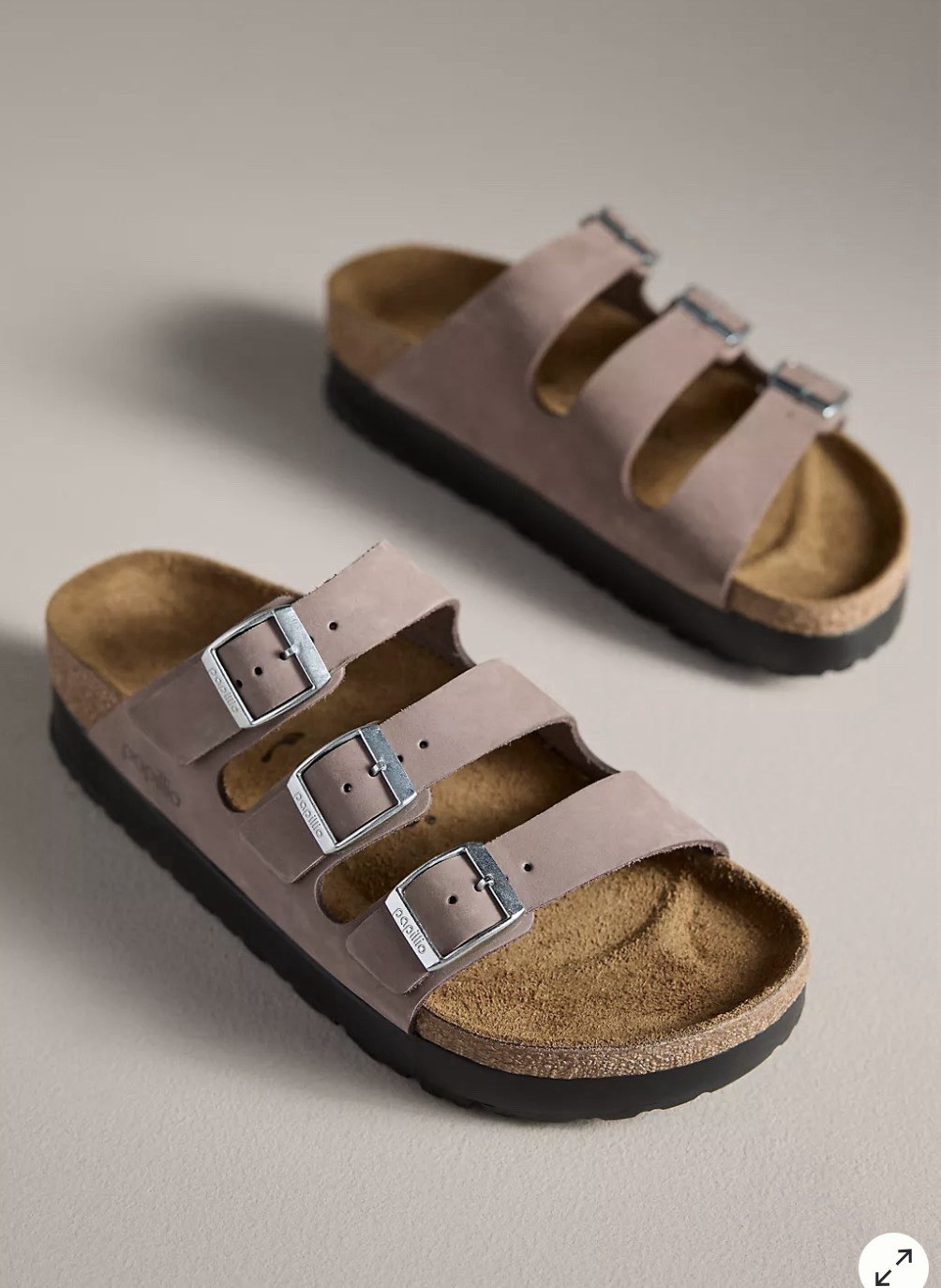 NIB 🌻 Papillio by Birkenstock Florida Flex Platform Triple-Strap Sandals, US6