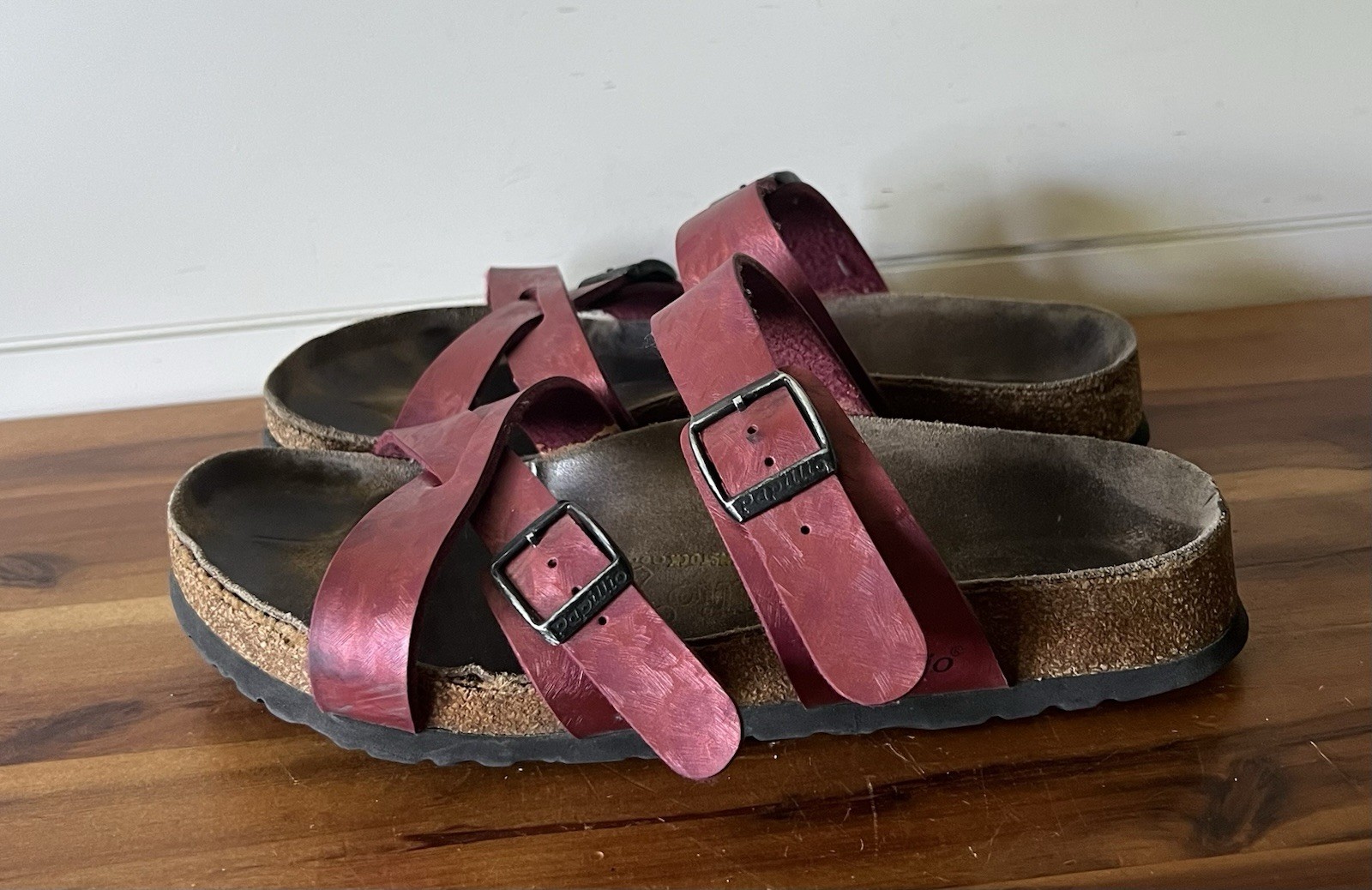 Birkenstock Papillio  Wild Rose Birko Flor Sandals Womens Size 6