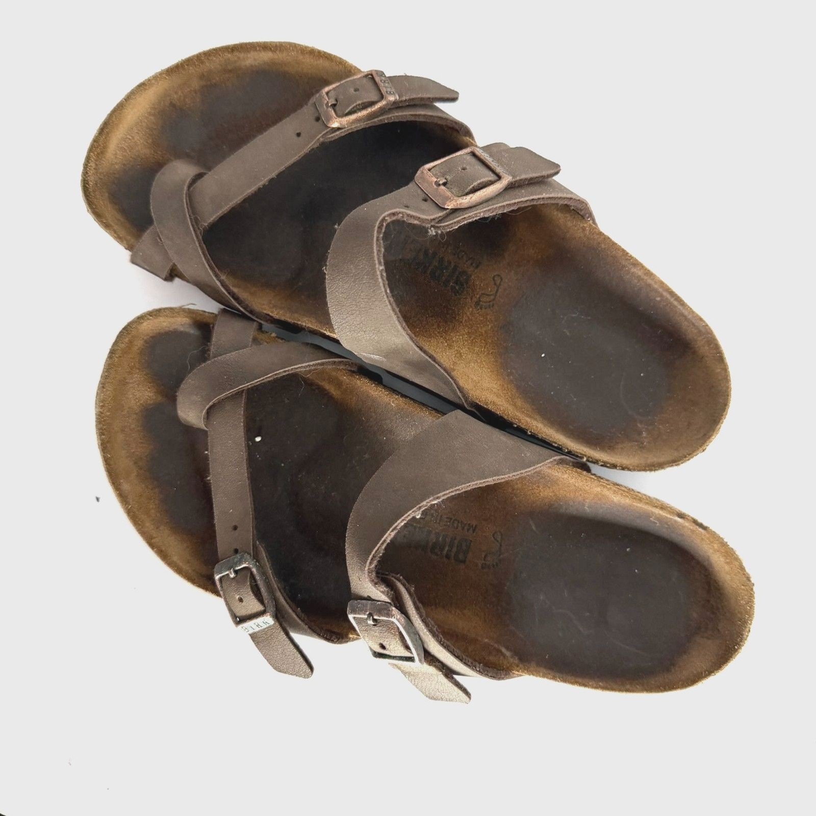 Birkenstock Mayari, Brown, Womens, EU 37, German Made, toe loop, Boho Casual