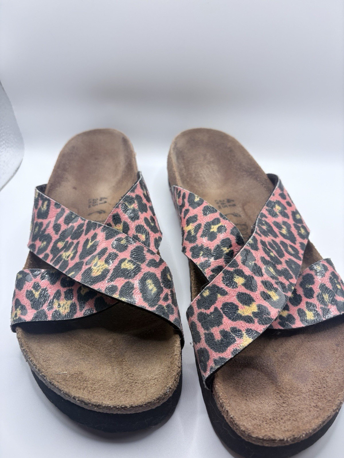 Birkenstock papillio Pink Slides EUC Size 41