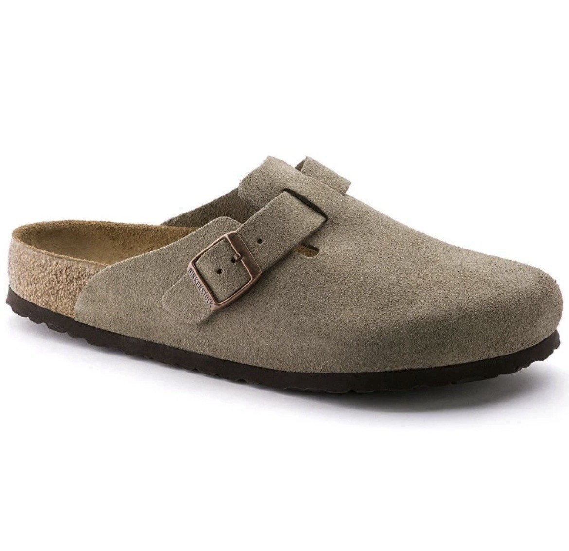 Birkenstock Boston Taupe Suede Clogs Size 42 – Comfort & Style