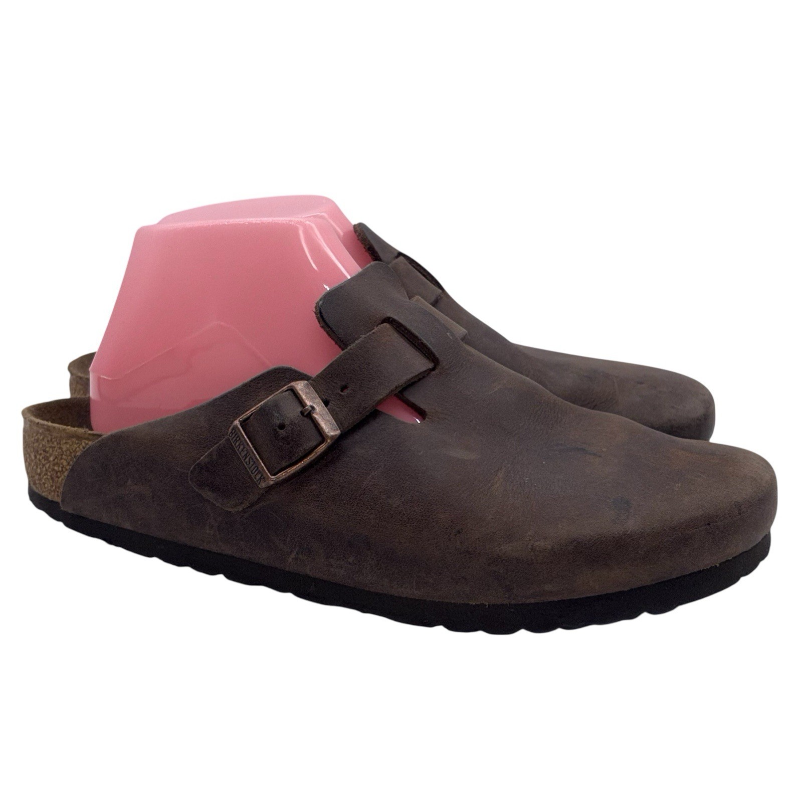 Birkenstock Boston Clogs Habana Brown Oiled Leather Sz 39 Women 8 Men 6