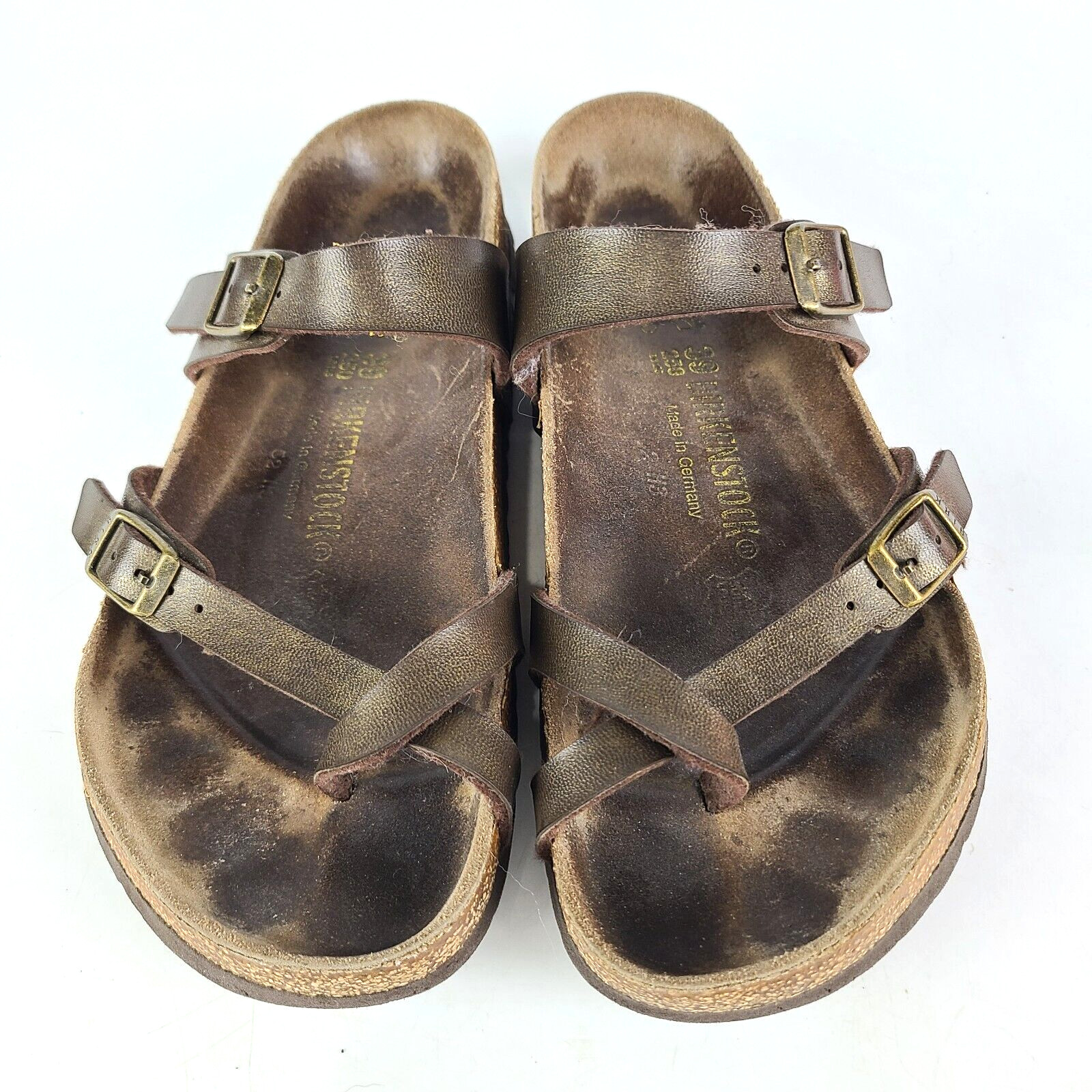 Birkenstock Mayari Golden Brown Women’s Toe Loop Sandals Size: 39 / 8