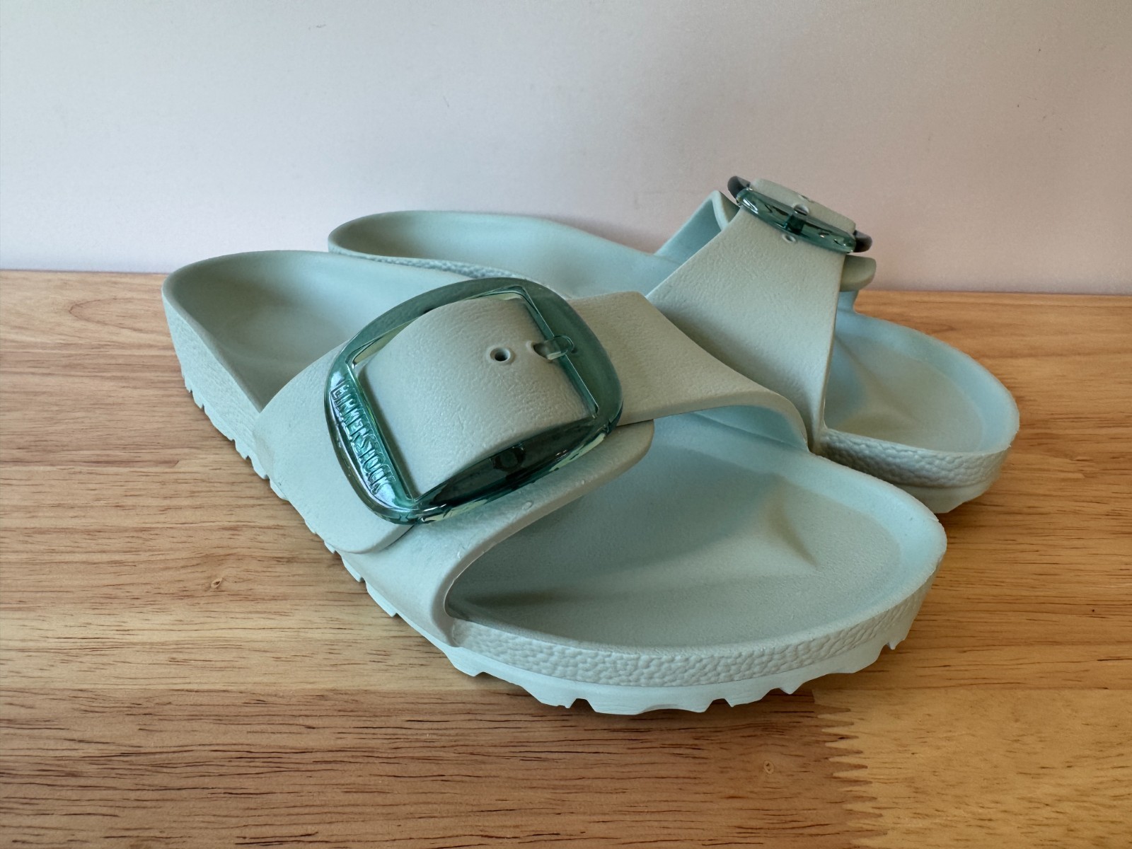 Birkenstock Madrid Big Buckle Sandals, Surf Green, Women’s Size EU 38 / US 7-7.5