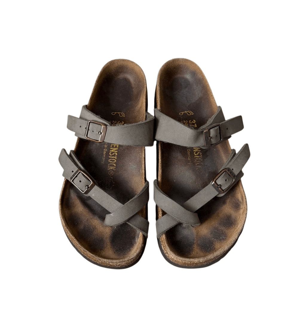 Birkenstock Mayari Slides Sandals Size 37 Green