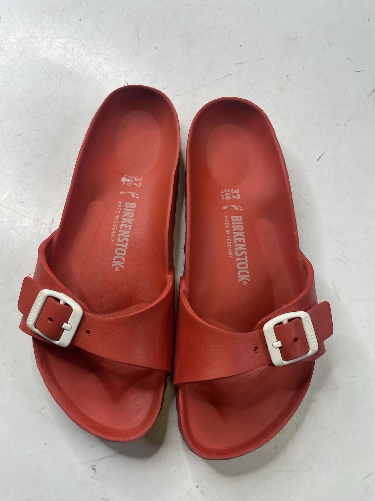 Birkenstock Madrid Essentials EVA Womens One-Strap Sandal Coral EU 37 US 6