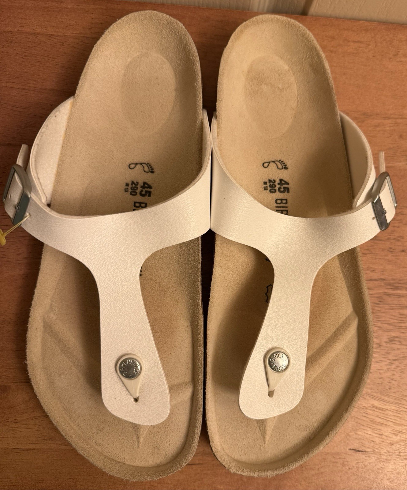 Birkenstock Gizeh Birko Flor White Unisex Sandals Men’s 12 Women’s 14 Beachy