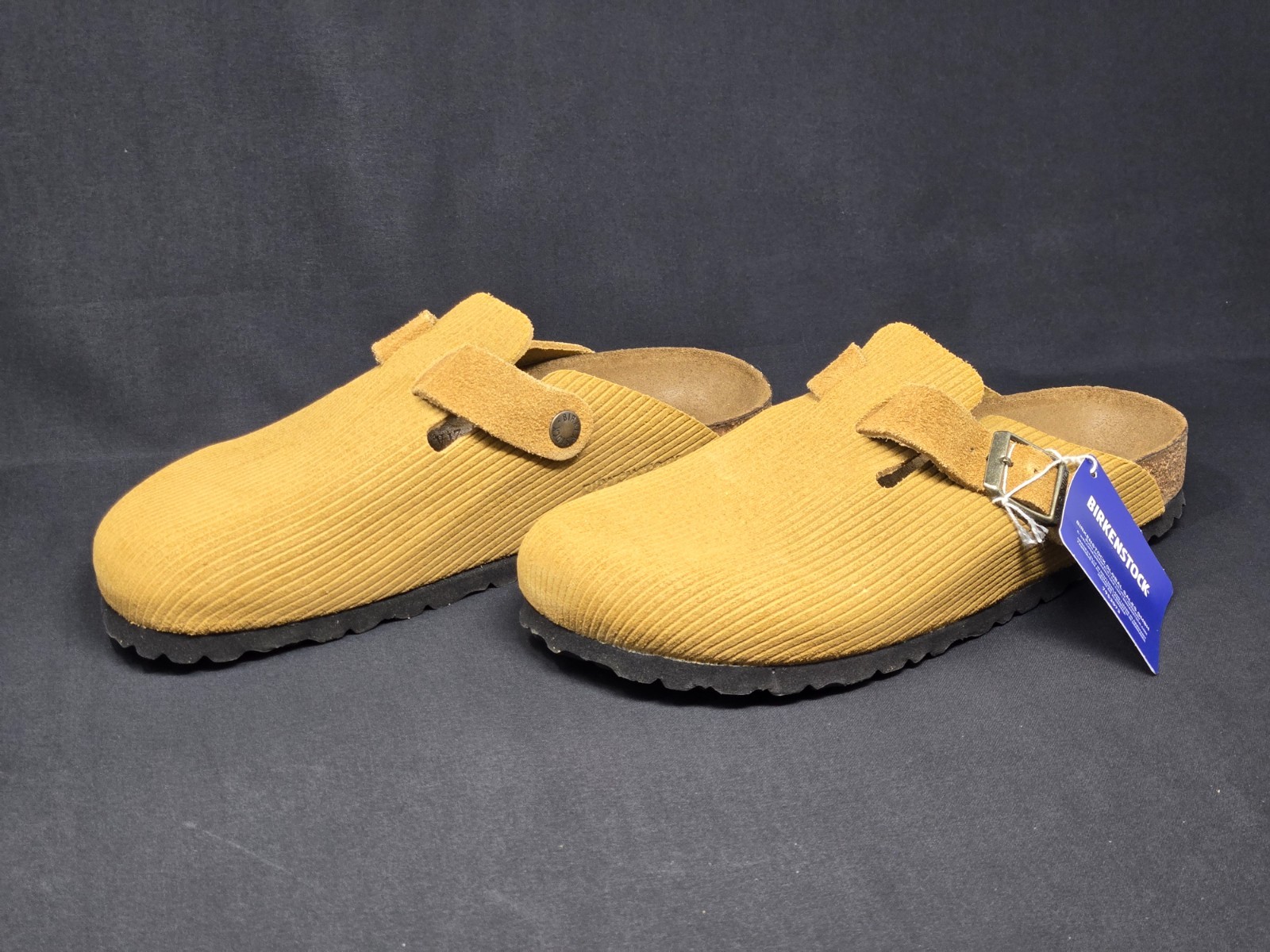 Birkenstock Boston BS Corduroy Women’s Multi Sizes Brown Clogs 1026183 NEW