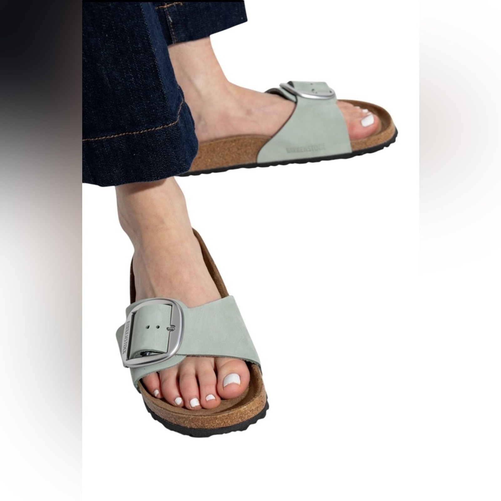 Birkenstock Madrid Sandals Women’s 6–6.5 EU 37 Sage Green Slide Buckle
