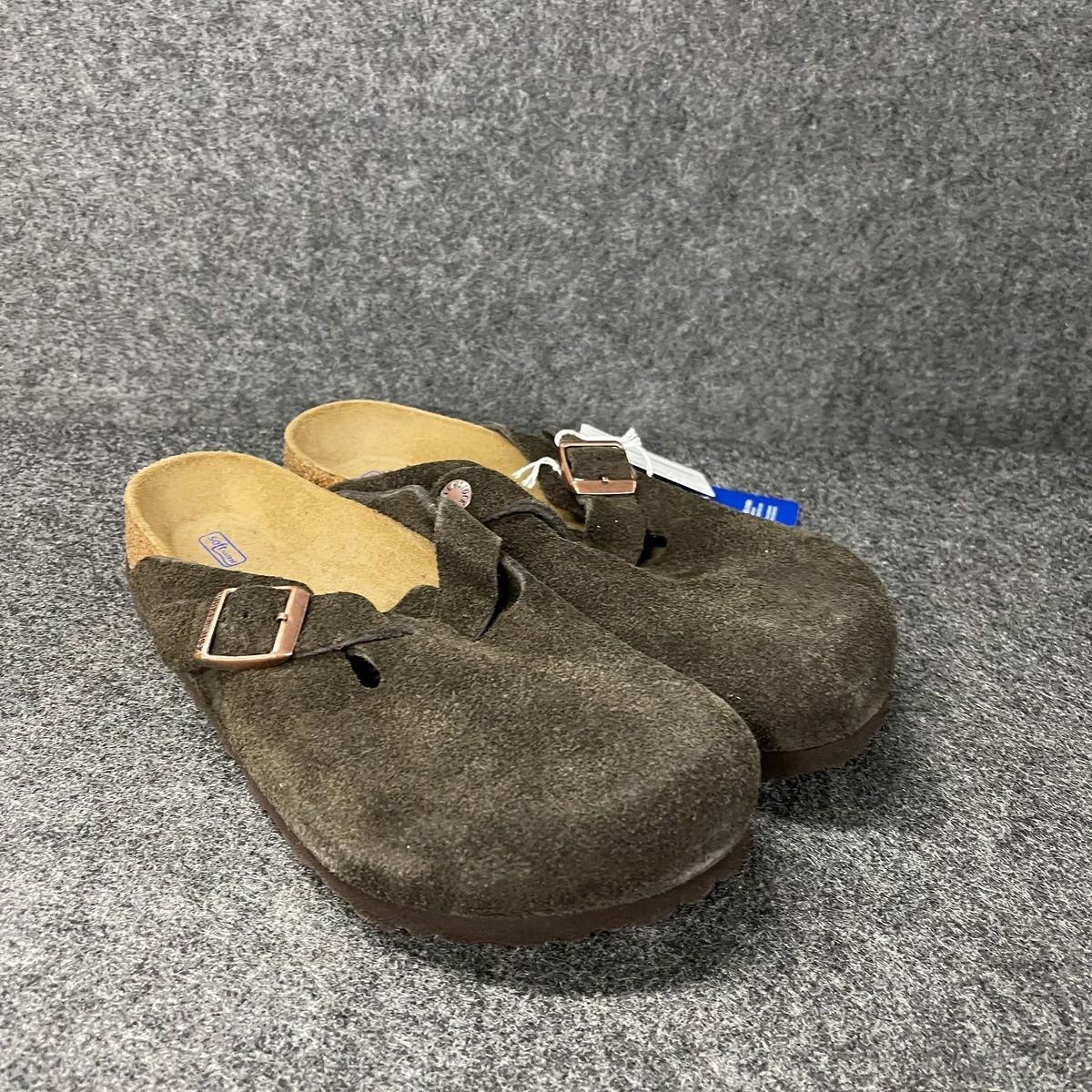 BIRKENSTOCK Boston Soft Footbed Suede Leather Women’s Size 7 Mocha