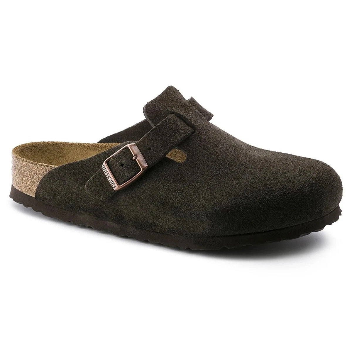 Birkenstock Boston Soft Footbed Suede Mocha Mens New Size 39