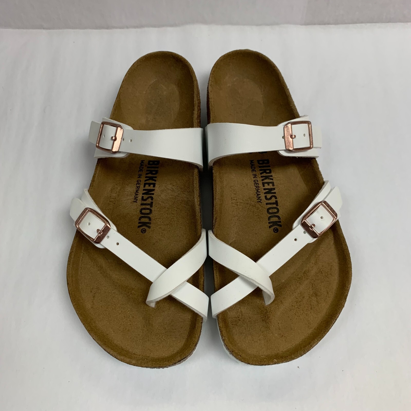 Birkenstock New w/o Box Mayari White Birko-Flor Regular Width – Select Size