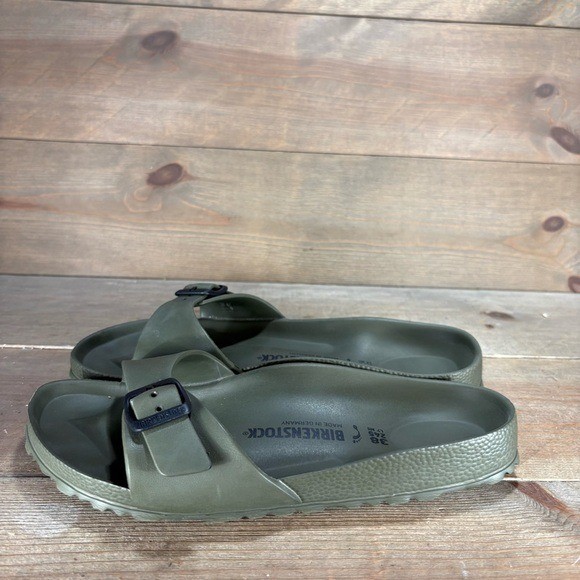 birkenstock madrid eva womens size 7 shoes green slip on comfort sandals
