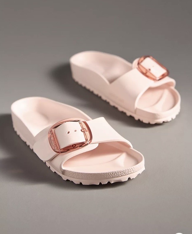 NEW Birkenstock Madrid EVA Big Buckle Sandals ~ Sz 9-9.5 EUR 40 ~ Light Rose