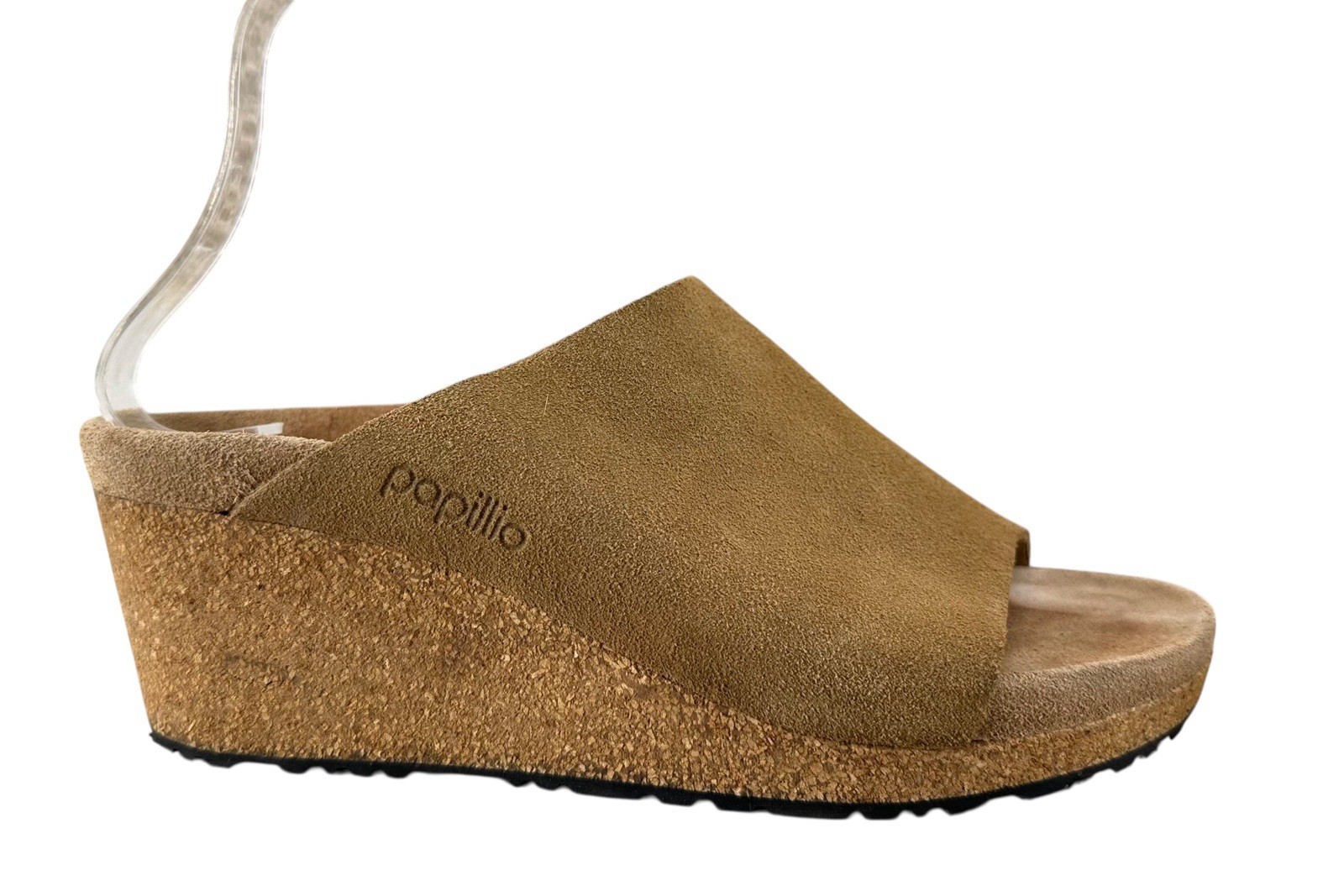 Birkenstock Papillio Women’s Mania Wedge Sandals Brown Leather Size 8