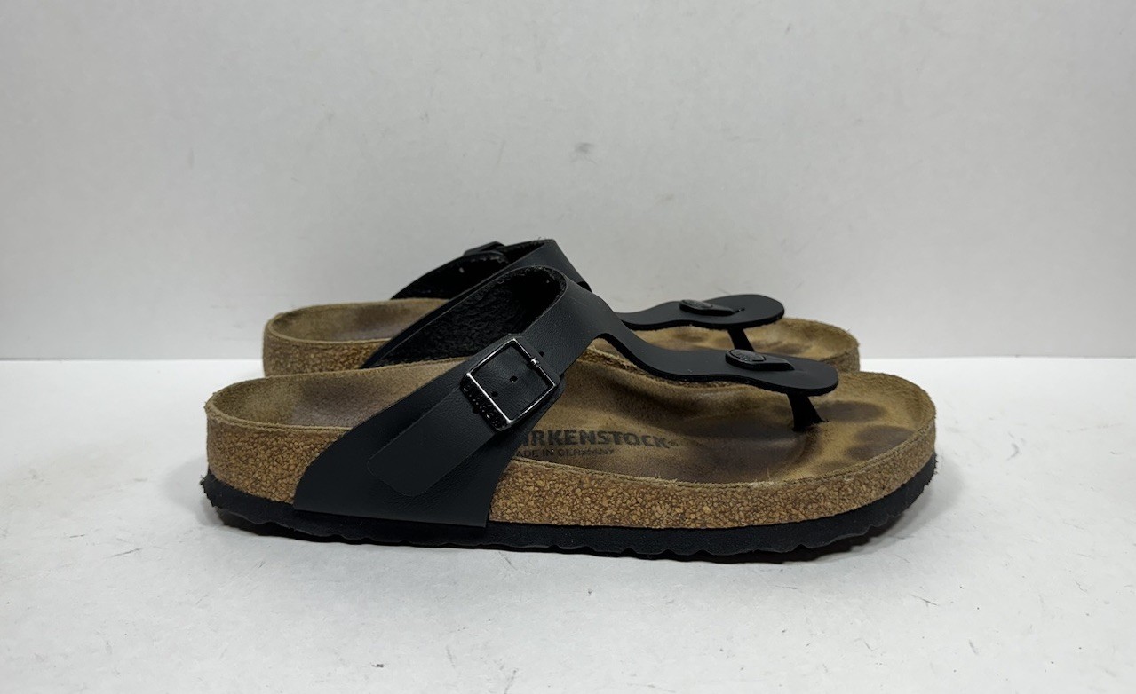 Birkenstock Gizeh Birko-Flor Women’s Size 9 EU 40 Black Sandals