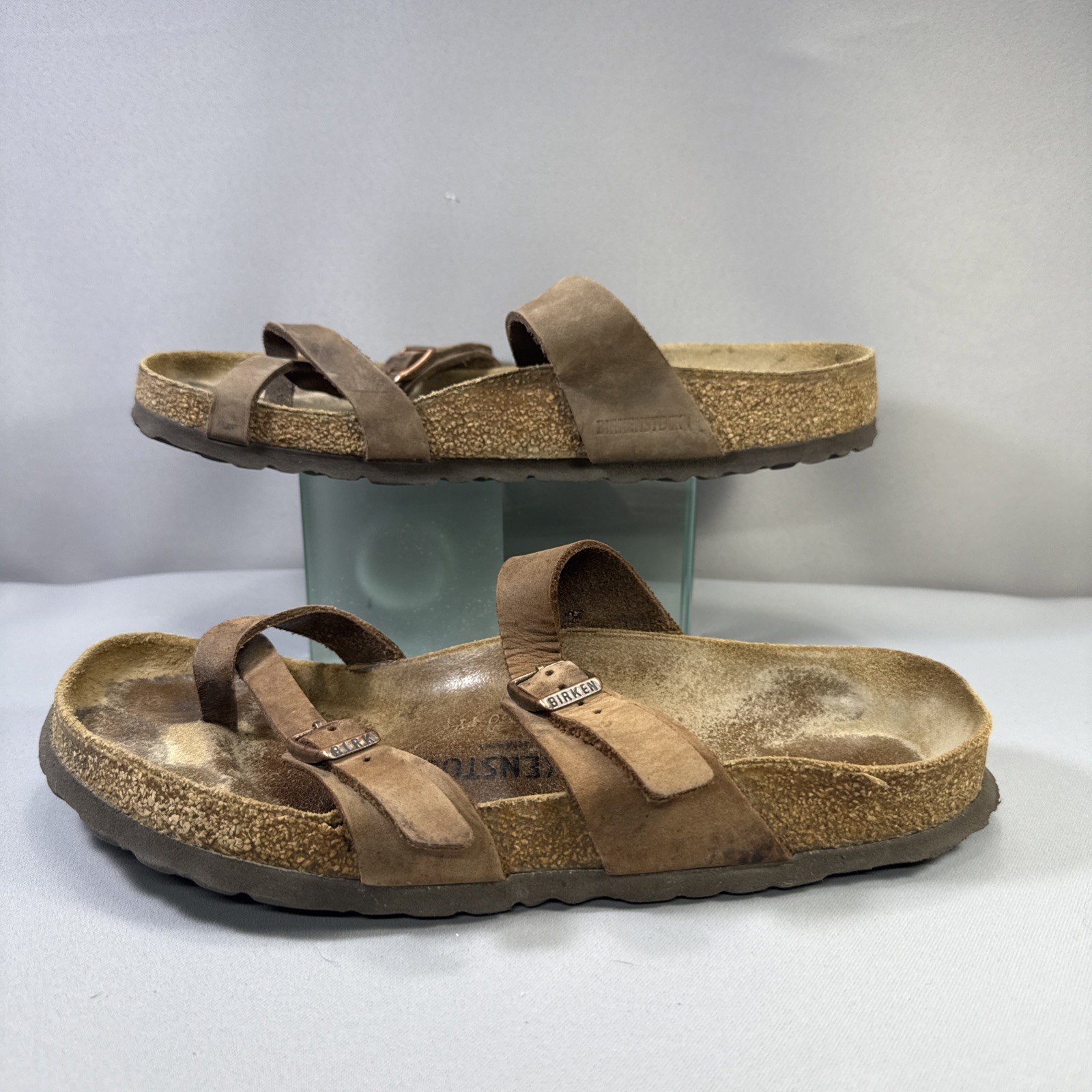 Birkenstock Mayari Unisex Size EU 40 US L9 M7 Birko-Flor Mocha Slide Sandals