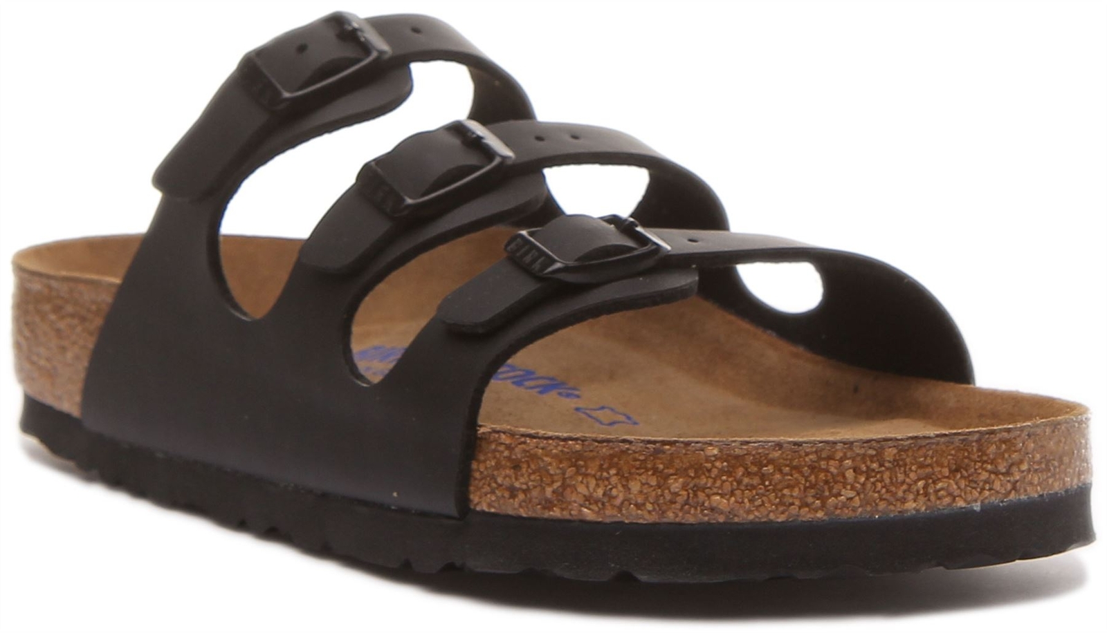 Birkenstock Florida Regular Fit Womens Slider Sandals In Black Size US 5 – 13