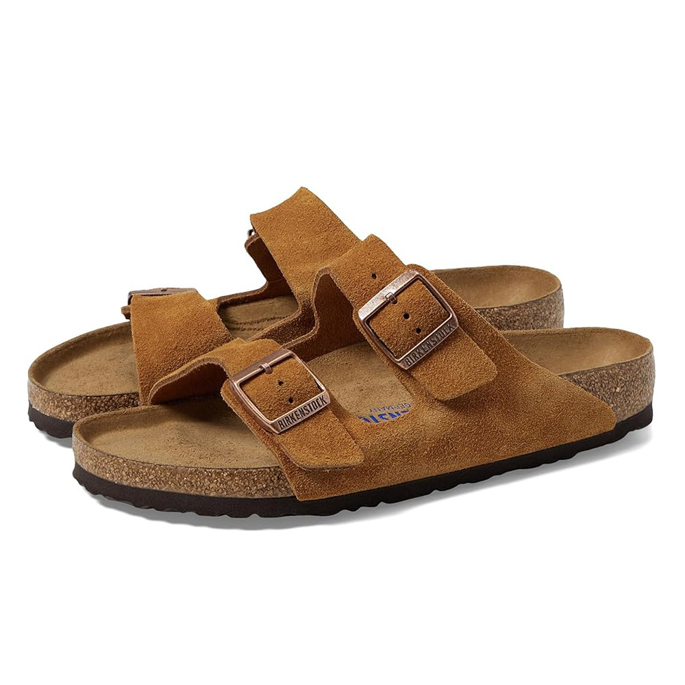 Birkenstock Arizona Mink Classic Suede Soft Footbed Sandals Women’s Shoes