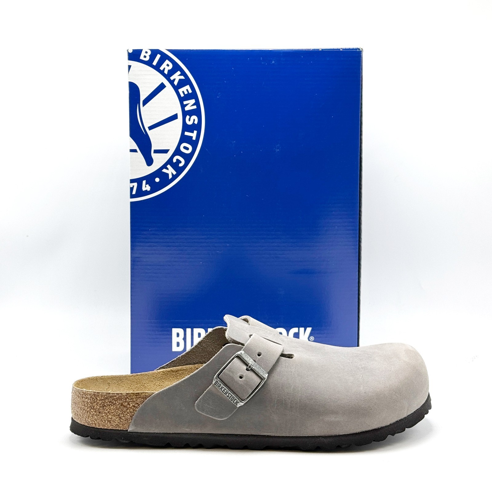 *NEW* Unisex BIRKENSTOCK Boston Soft Footbed Oiled Leather IRON (1013255) 👍